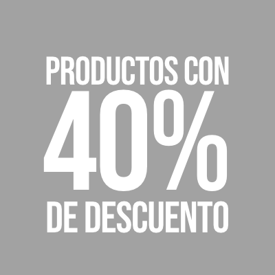 con 40% de descuento