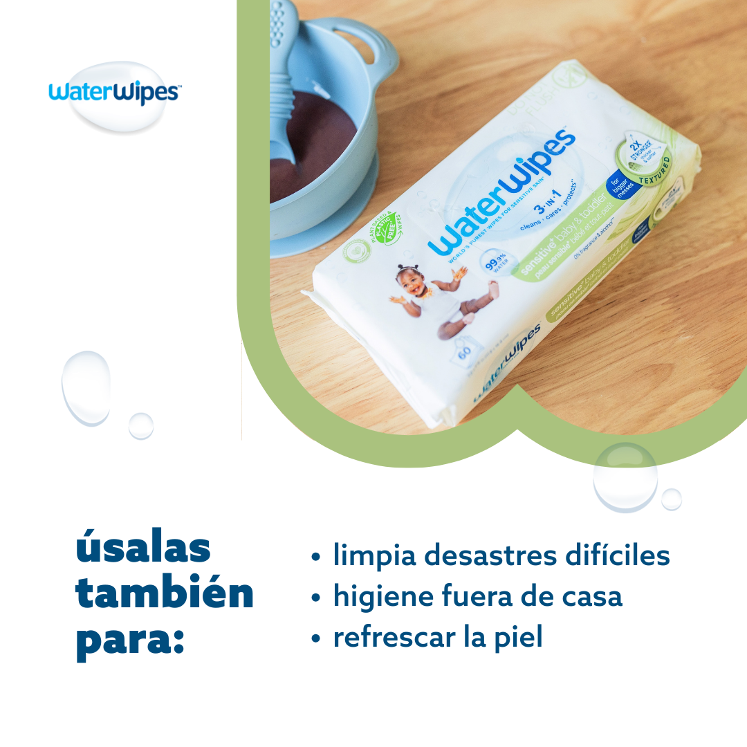 Toallitas húmedas WaterWipes Textured Clean 3x60 uns
