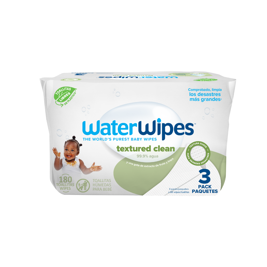 Toallitas húmedas WaterWipes Textured Clean 3x60 uns
