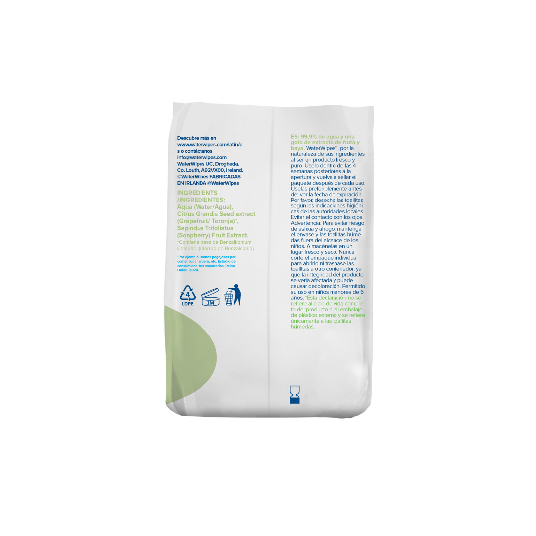 Toallitas húmedas WaterWipes Textured Clean 3x60 uns