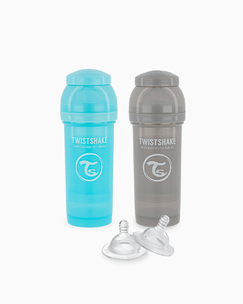 Pack 2 Mamaderas 260 ml + 2 Tetinas