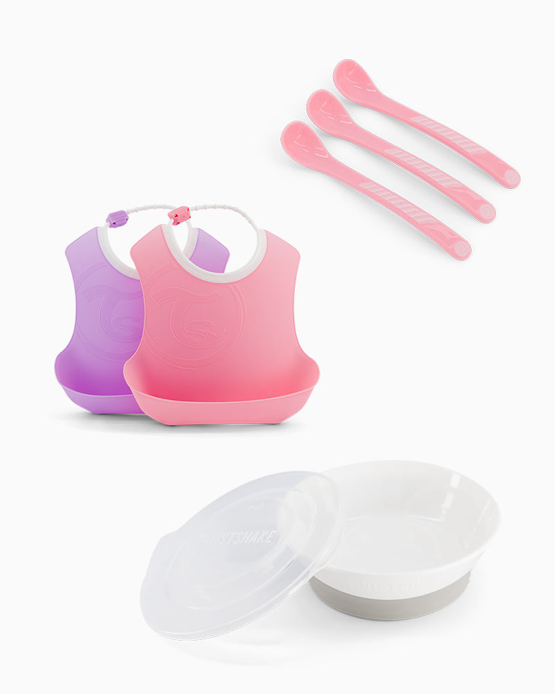 Pack 2 Baberos Bowl 3 Cucharas
