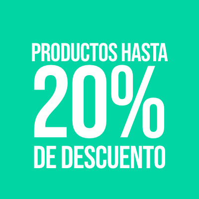 con 20% de descuento
