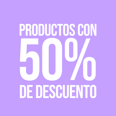 con 50% de descuento