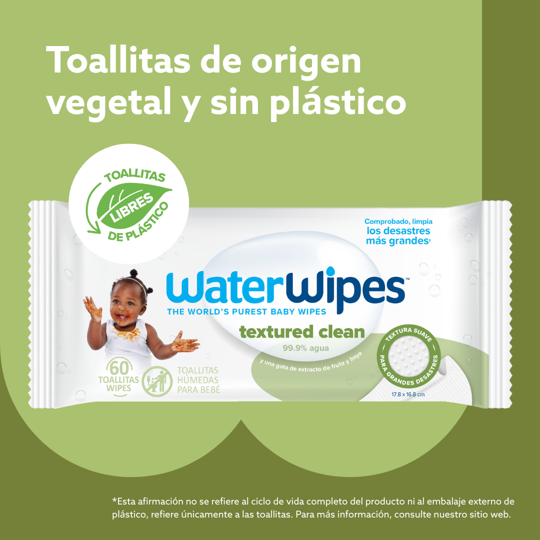 Toallitas húmedas WaterWipes Textured Clean 3x60 uns