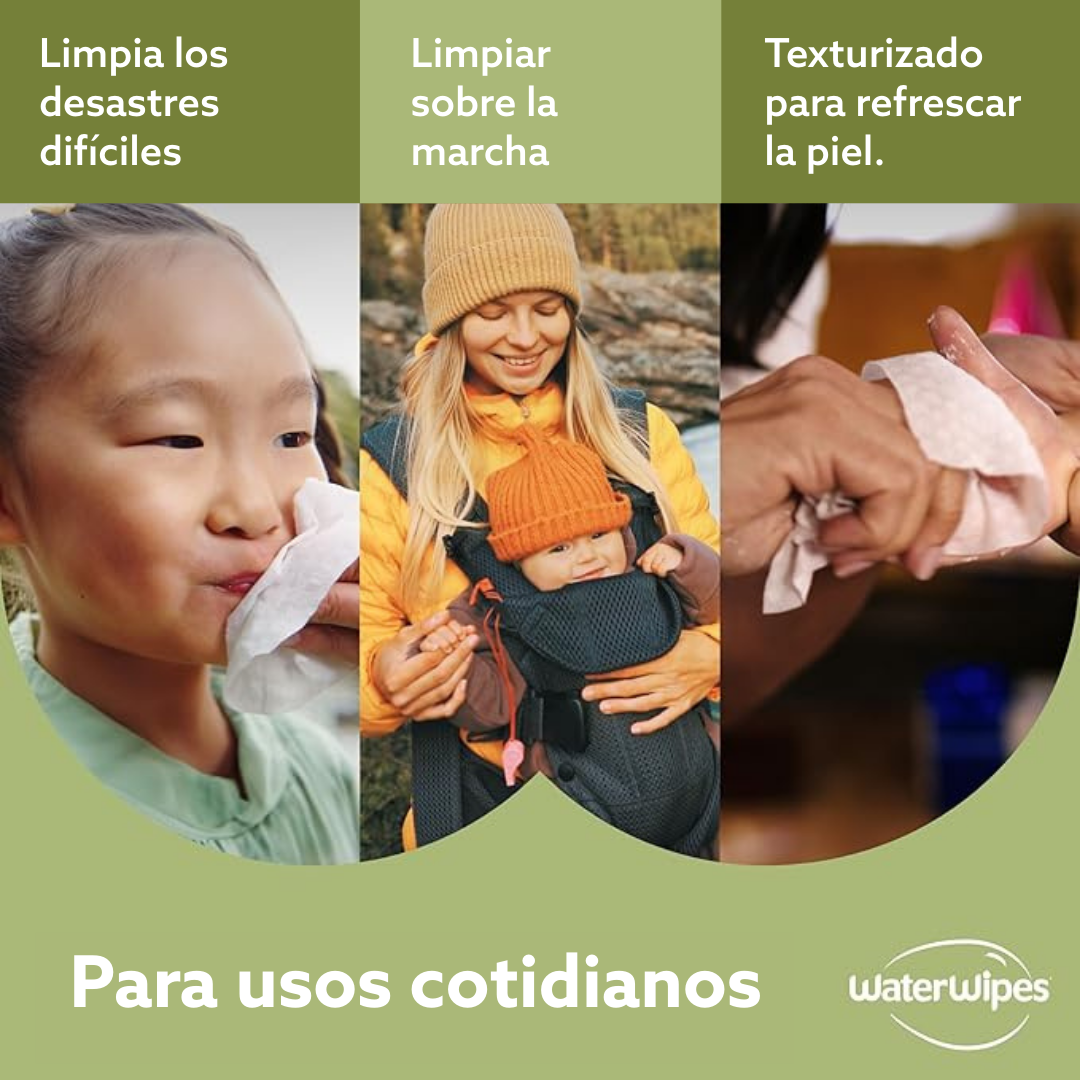 Toallitas húmedas WaterWipes Textured Clean 3x60 uns