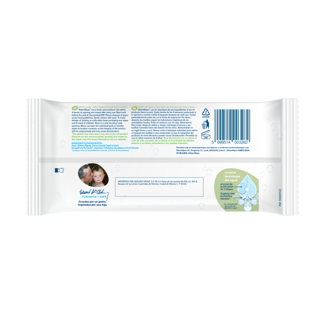 Toallitas húmedas WaterWipes Textured Clean 60 uns