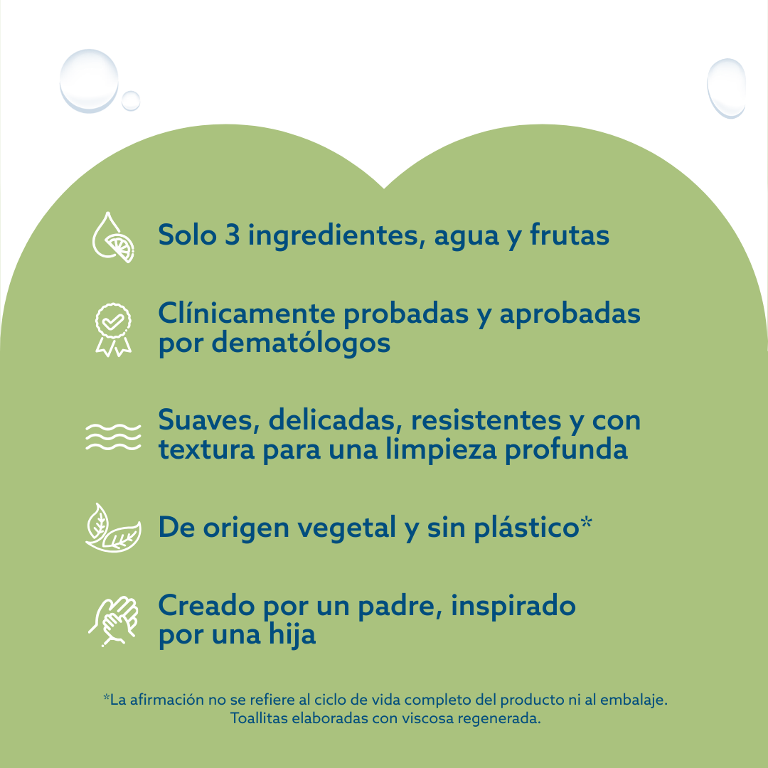 Toallitas húmedas WaterWipes Textured Clean 3x60 uns