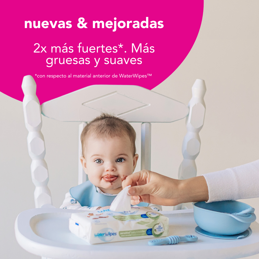 Toallitas húmedas WaterWipes Textured Clean 3x60 uns