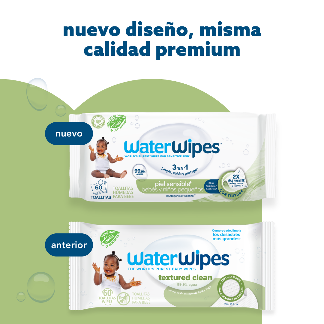 Toallitas húmedas WaterWipes Textured Clean 60 uns