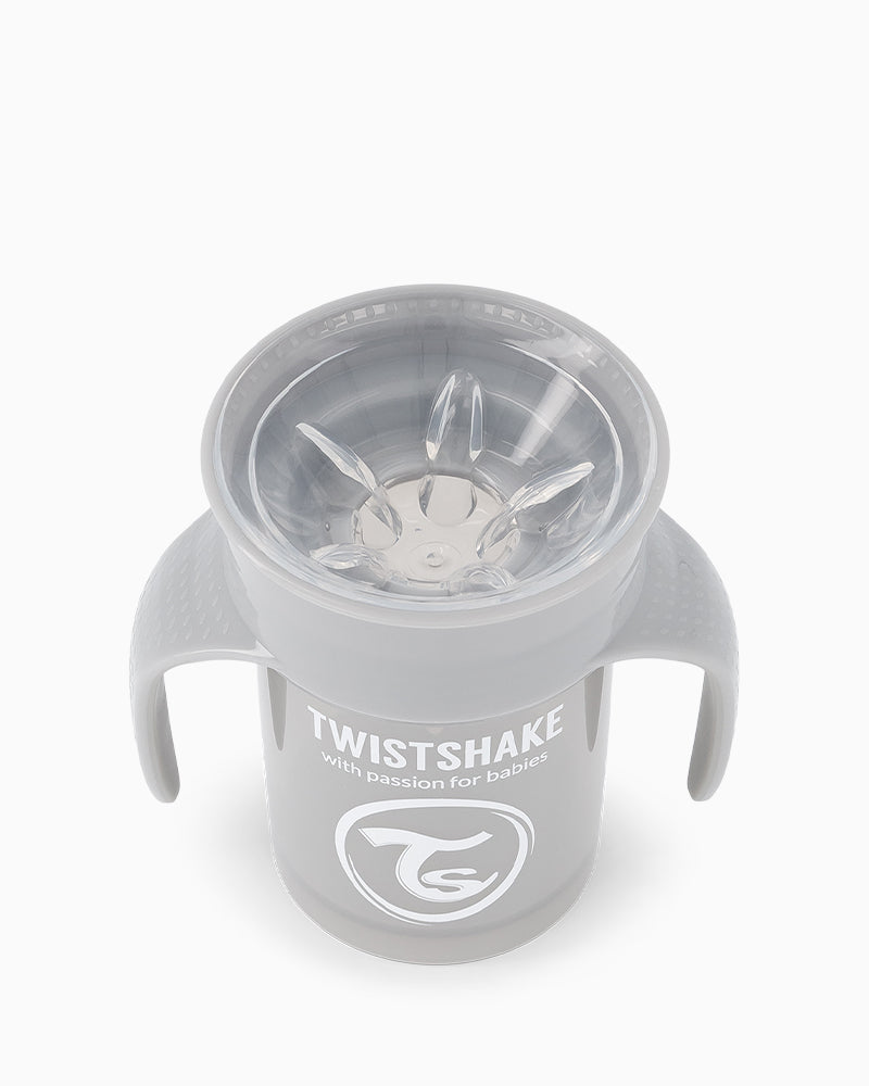 Twistshake Vaso 360° Gris